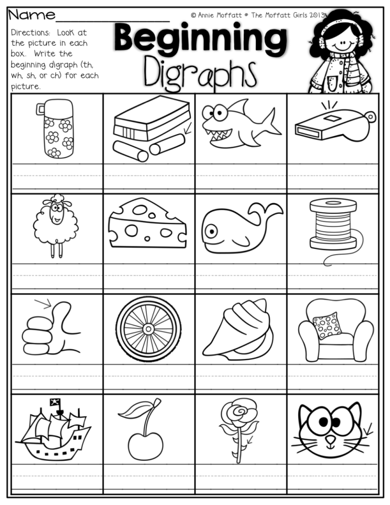 Ch Words Worksheet Pdf