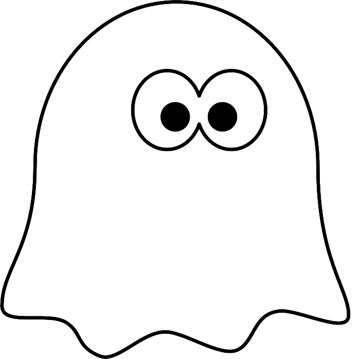 Ghost Coloring Page