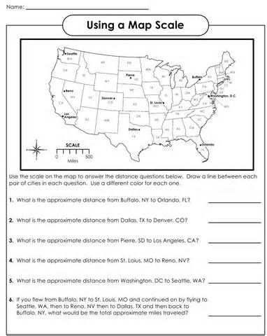 7th Grade Scale Drawing Worksheets