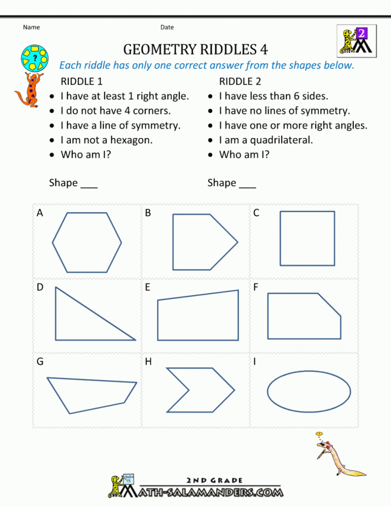 Grade 4 Worksheets