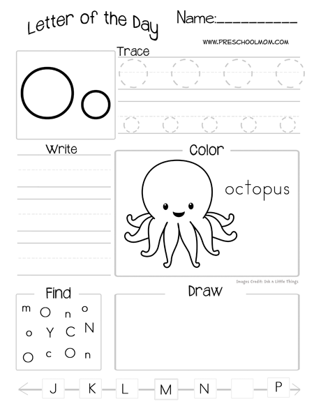 Letter O Worksheets Printable