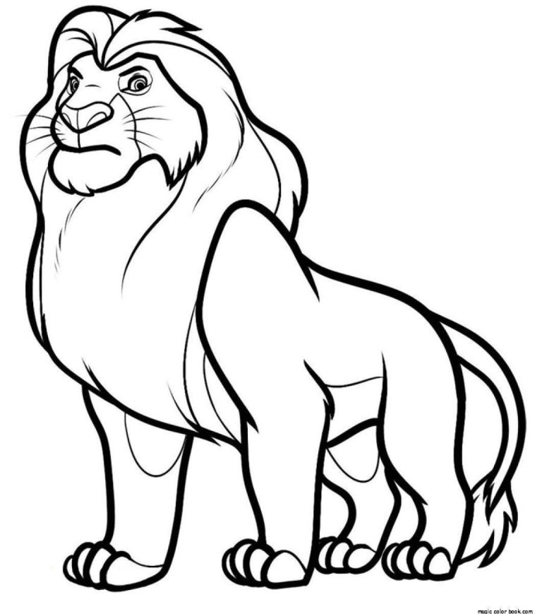 Lion King Coloring Pages Mufasa