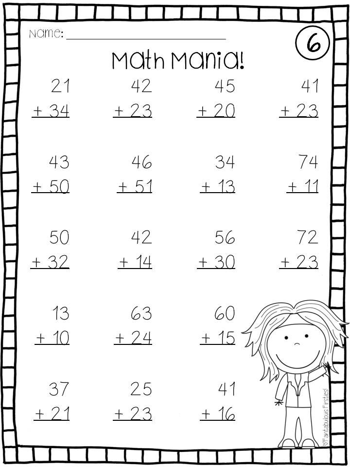 Double Digit Addition Without Regrouping Pdf