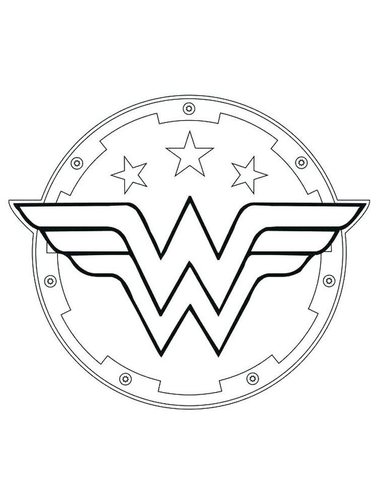 Wonder Woman Colouring Pages