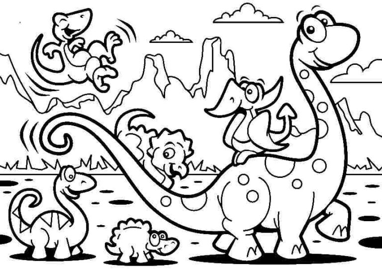 Dino Coloring Pages