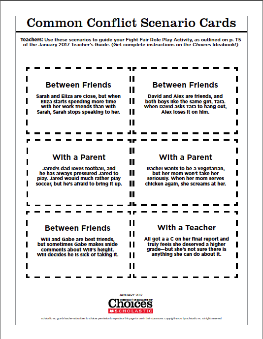 Conflict Resolution Worksheets For Students