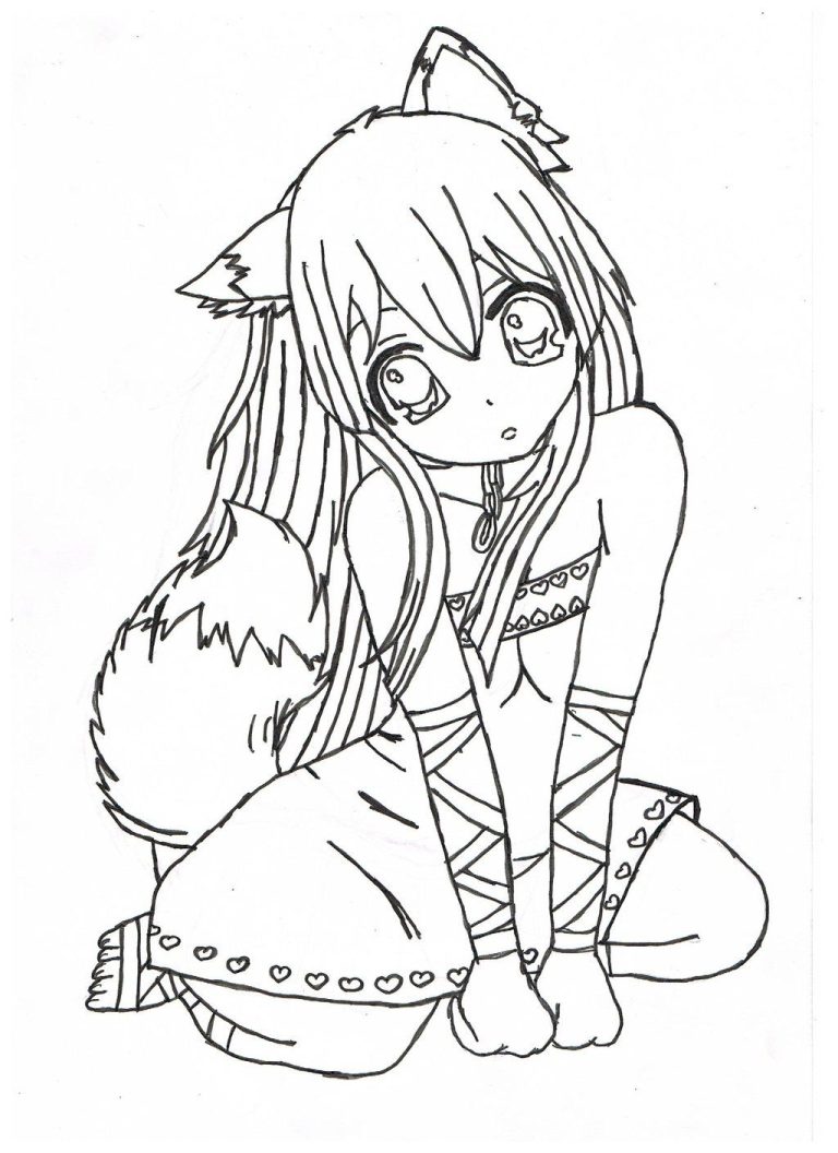 Anime Coloring Pages For Kids