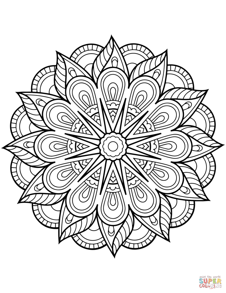 Free Printable Mandala Coloring Pages