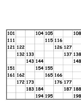 Missing Numbers Worksheet 101 To 200