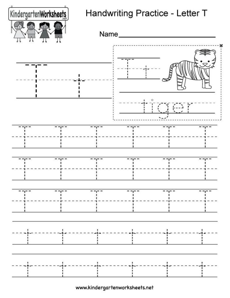 Letter T Worksheets For Prek