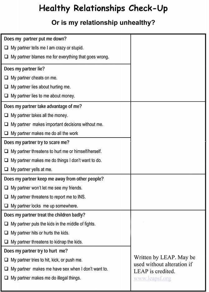 Relationship Setting Boundaries Worksheet