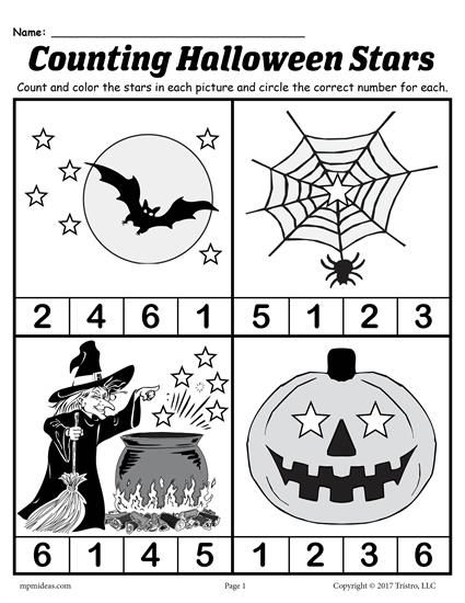 Preschool Printables Halloween