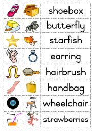 Compound Words Worksheet Prek