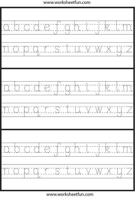 Preschool Abc Small Letters Worksheet