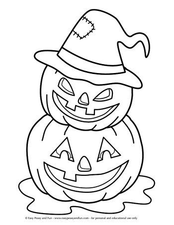 Kids Halloween Coloring Pages