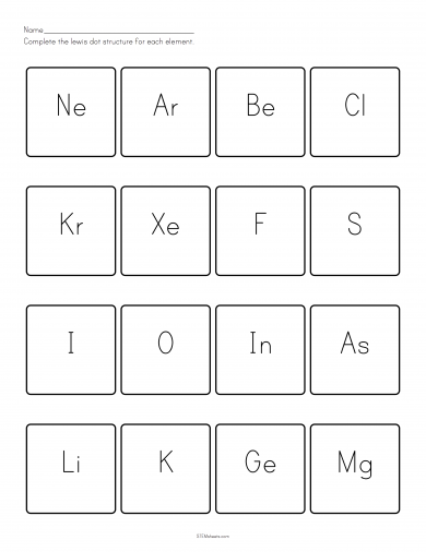 Lewis Dot Structure Worksheet Answers