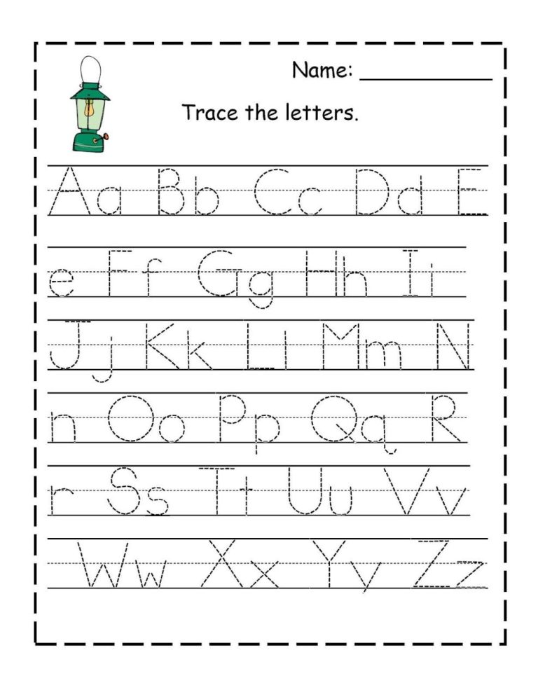 Free Kindergarten Worksheets Writing