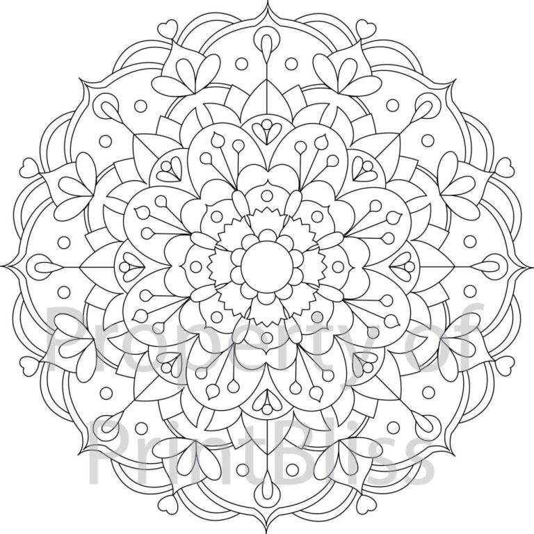 Mandala Colouring In