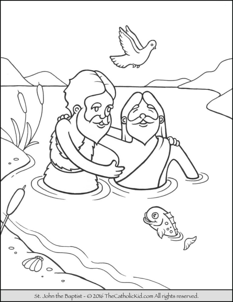 John The Baptist Coloring Page