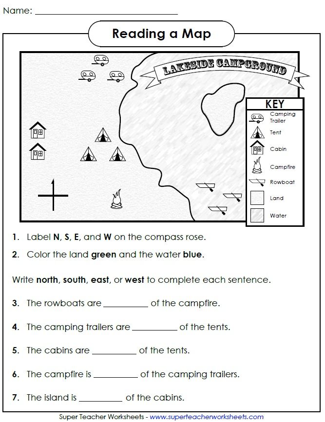 Map Skills Worksheets