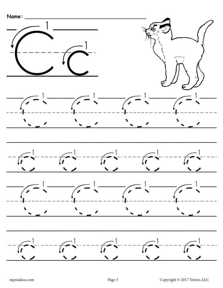 Letter C Worksheets Printable