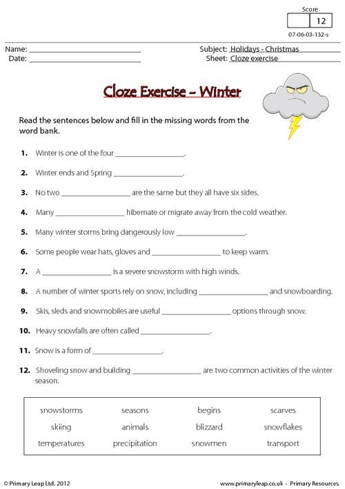 Year 4 English Worksheets Uk