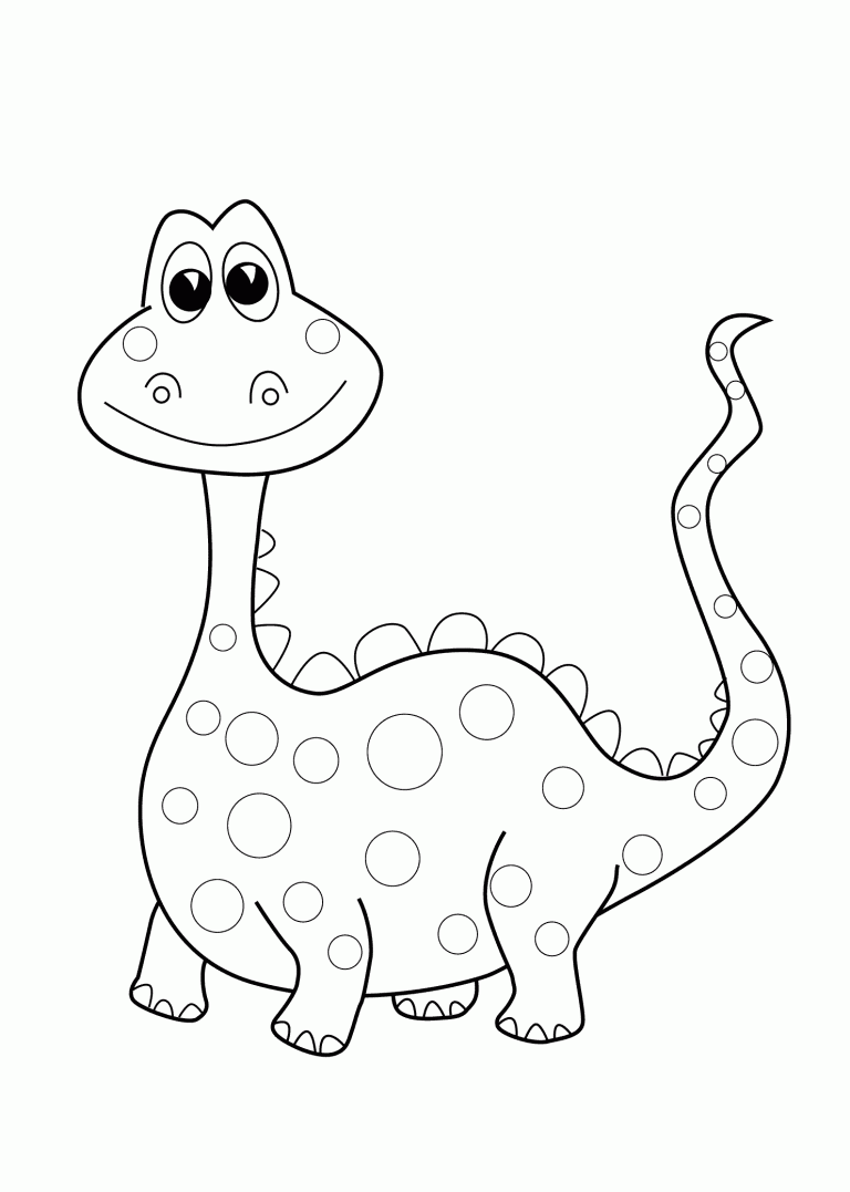 Colouring For Kids Dinosaur