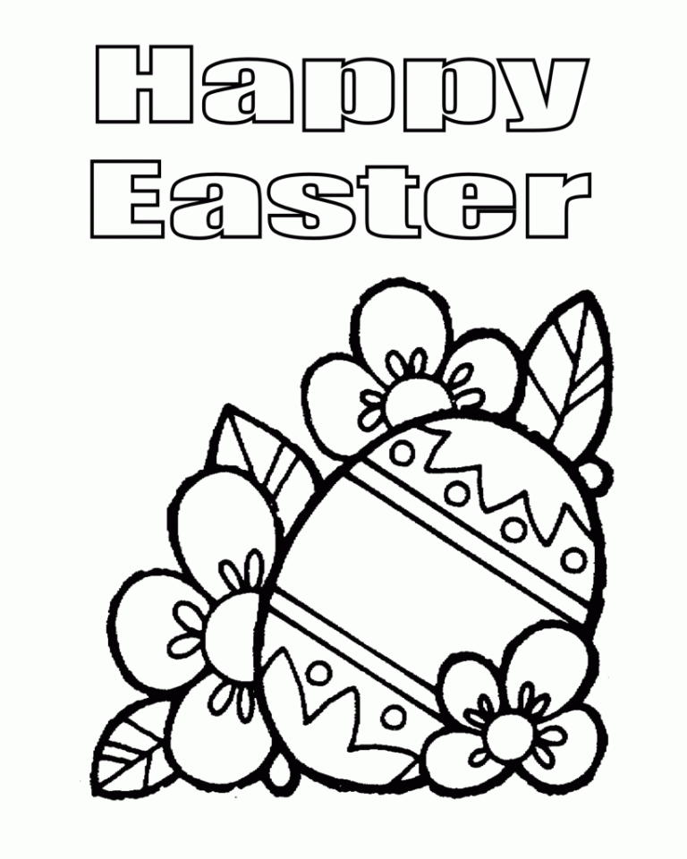 Happy Easter Coloring Pages