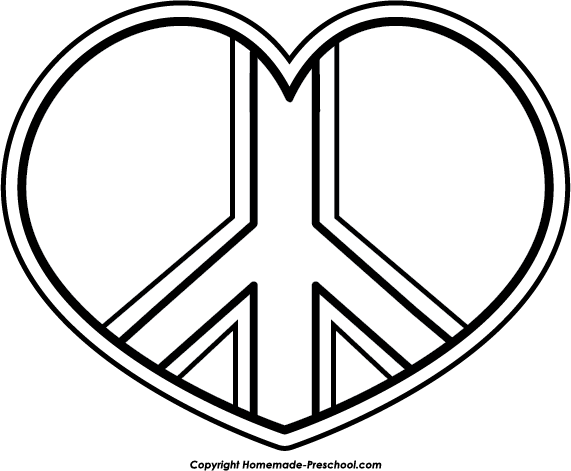 Peace Sign Coloring Pages