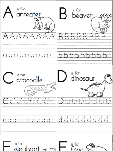 Alphabet Writing Practice Sheets Pdf