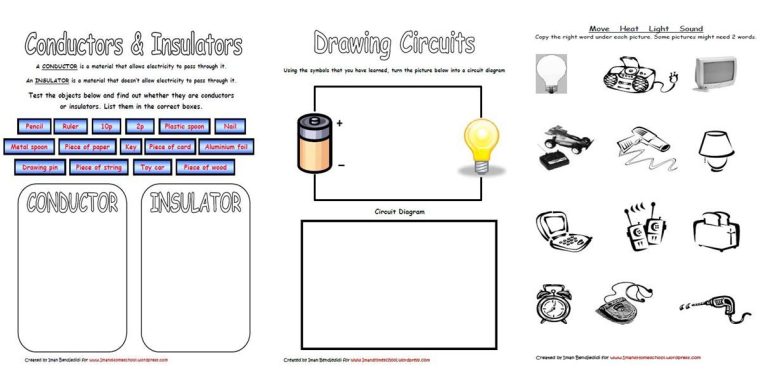 Circuits Worksheet 5th Grade