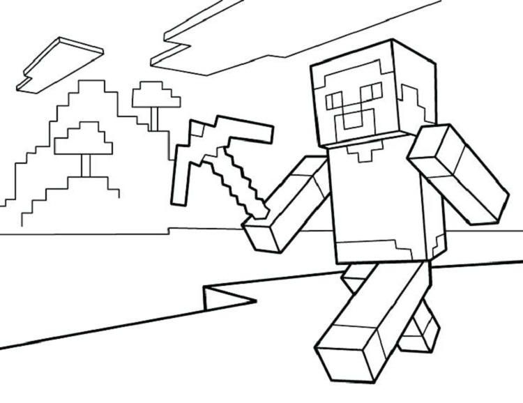 Minecraft Colouring In