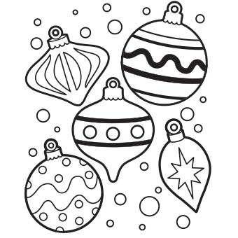 Christmas Ornament Coloring Page