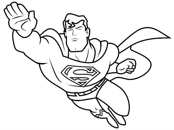 Printable Superhero Coloring Pages