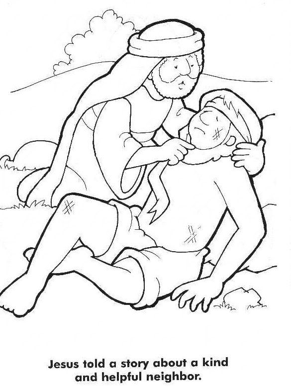 Good Samaritan Coloring Page