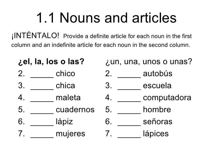 Spanish Worksheets For 2nd Grade