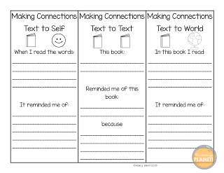 Making Connections Worksheet Printable