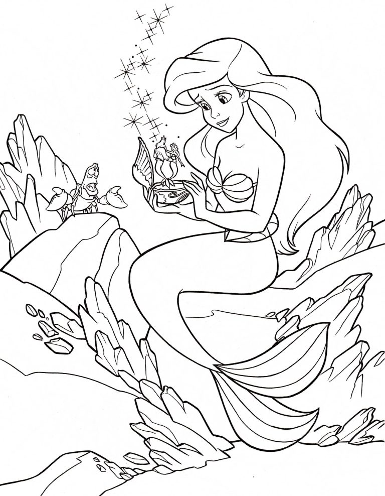 Ariel Coloring Pages Pdf