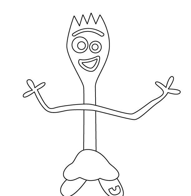 Toy Story 4 Forky Coloring Pages