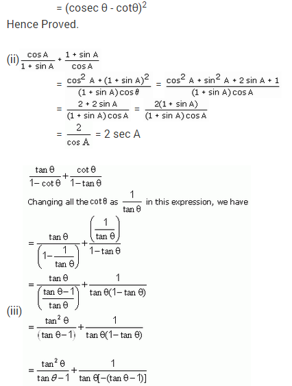 Trigonometry Worksheets Class 10 Cbse Pdf