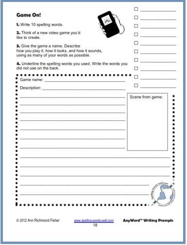 Creative Writing Worksheets