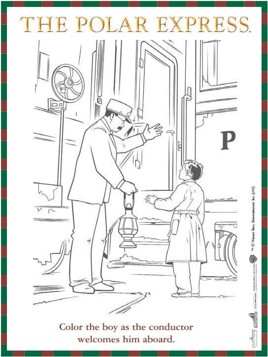 Polar Express Coloring Pages