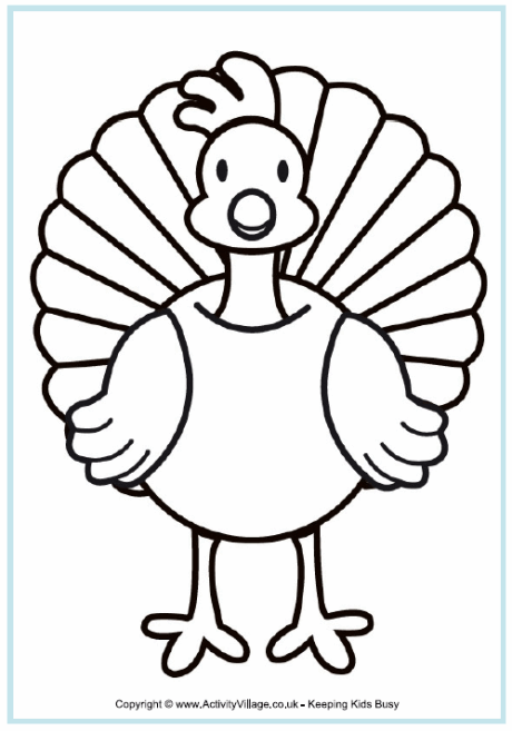 Turkey Coloring Pages