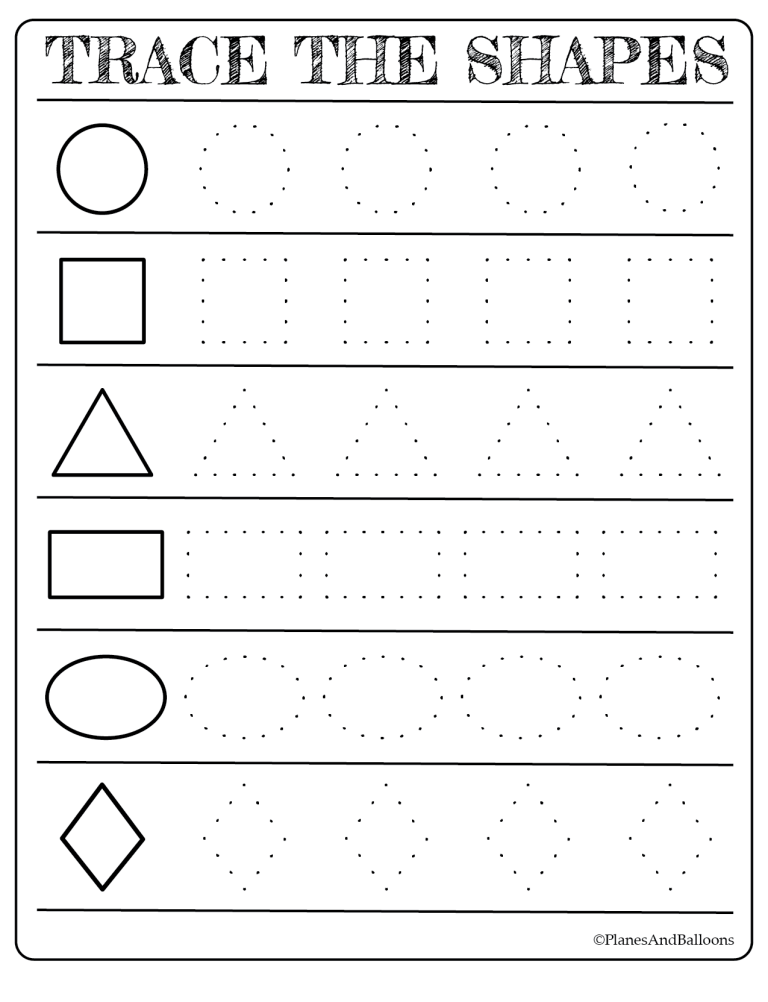 Preschool Free Printables For Toddlers