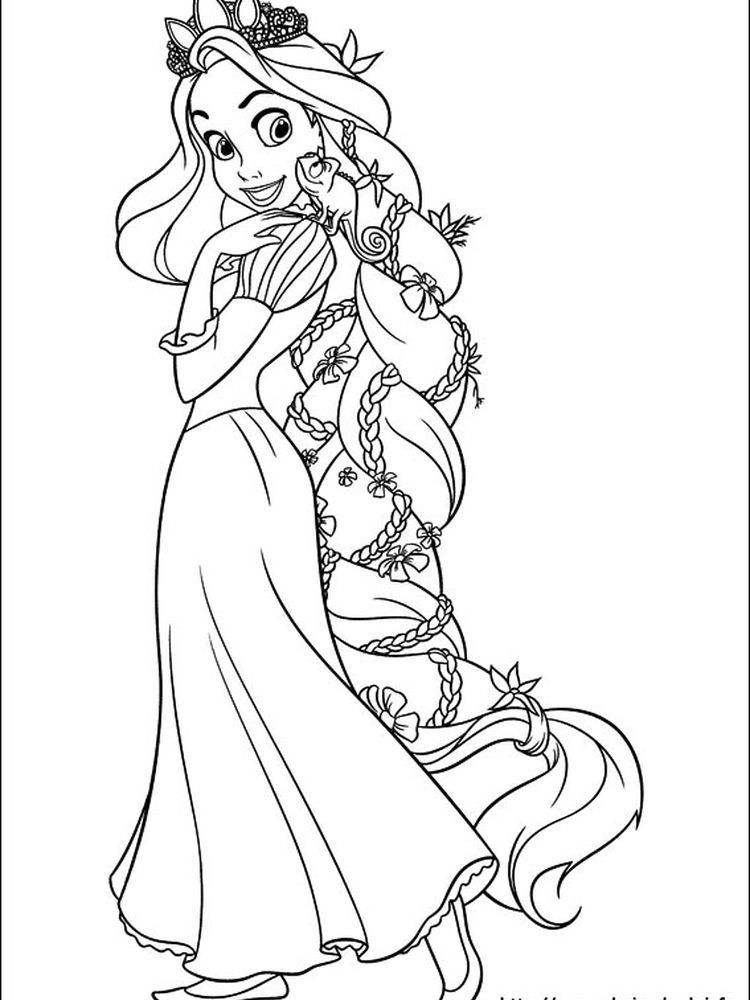 Rapunzel Coloring Pages Pdf