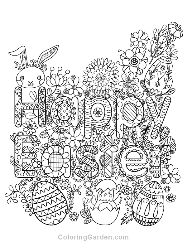 Easter Coloring Pages For Adults