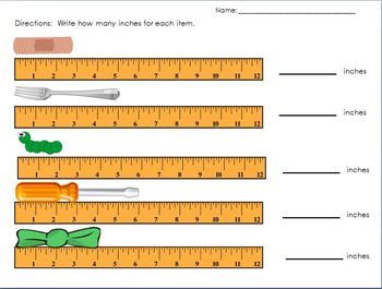 Reading A Tape Measure Worksheet Answer Key