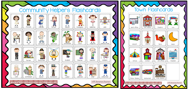 Community Helpers Printables Flashcards