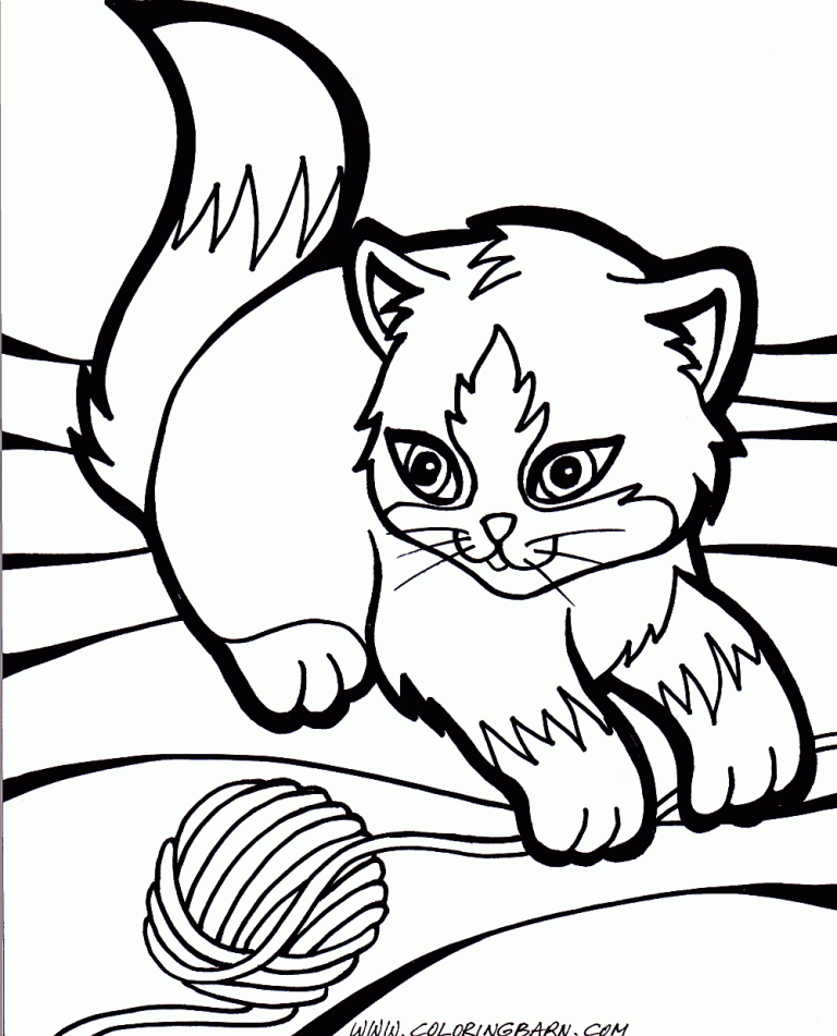 Kitten Coloring Pages