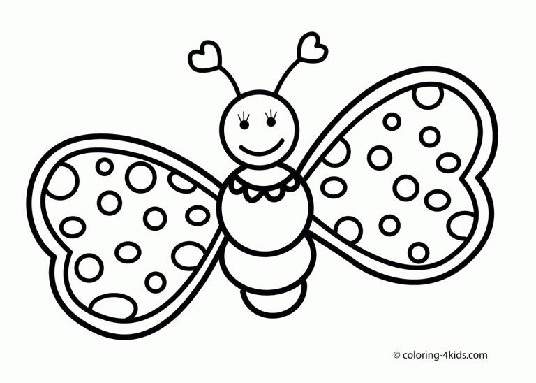 Butterfly Coloring Pages For Preschool